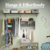 Metal Purse Hanger Closet Set of 4 - Anti-Fall Heavy Duty Bag Organizer Hooks for Handbags, Backpacks & Totes, image 7