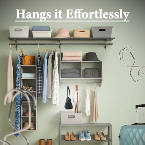 Metal Purse Hanger Closet Set of 4 - Anti-Fall Heavy Duty Bag Organizer Hooks for Handbags, Backpacks & Totes, image 7