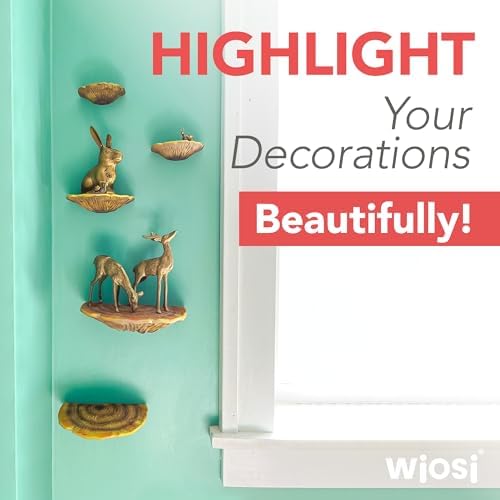 Wiosi 5-Piece Turkey Gill Mushroom Floating Shelves image 6