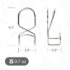 Metal Purse Hanger Closet Set of 4 - Anti-Fall Heavy Duty Bag Organizer Hooks for Handbags, Backpacks & Totes, image 9