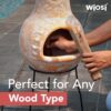 Wiosi Medium 𝗖𝗵𝗶𝗺𝗶𝗻𝗲𝗮 Outdoor Fireplace for Patio Clay Chimineas with Chimney Rain Lids and Solid Metal Stands image 6