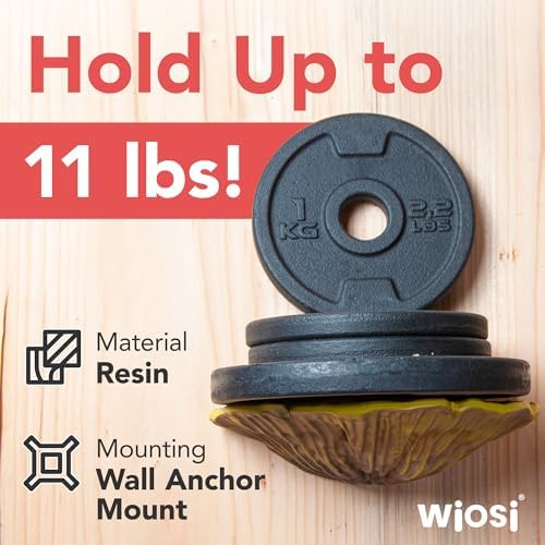 Wiosi 5-Piece Turkey Gill Mushroom Floating Shelves image 7