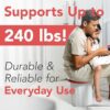 Wiosi Cute Mushroom Ottoman Stool for Boys & Girls - Multipurpose Storage Ottoman for Toys & Clothes - Small O image 6