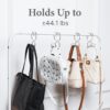 Metal Purse Hanger Closet Set of 4 - Anti-Fall Heavy Duty Bag Organizer Hooks for Handbags, Backpacks & Totes, image 10