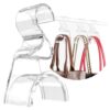 Wiosi clear acrylic purse hanger for closet, handbag storage organizer 3 pack